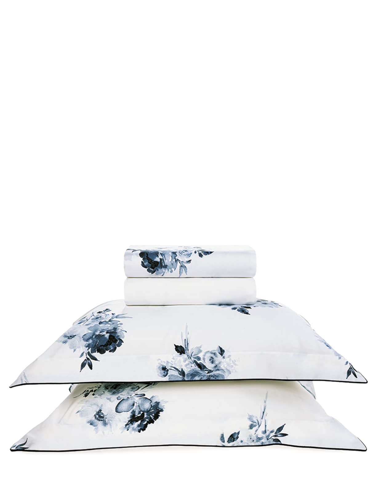 Jogo de Cama Casal Sirmione Estampado Em Algodão 4 Peças - Branco