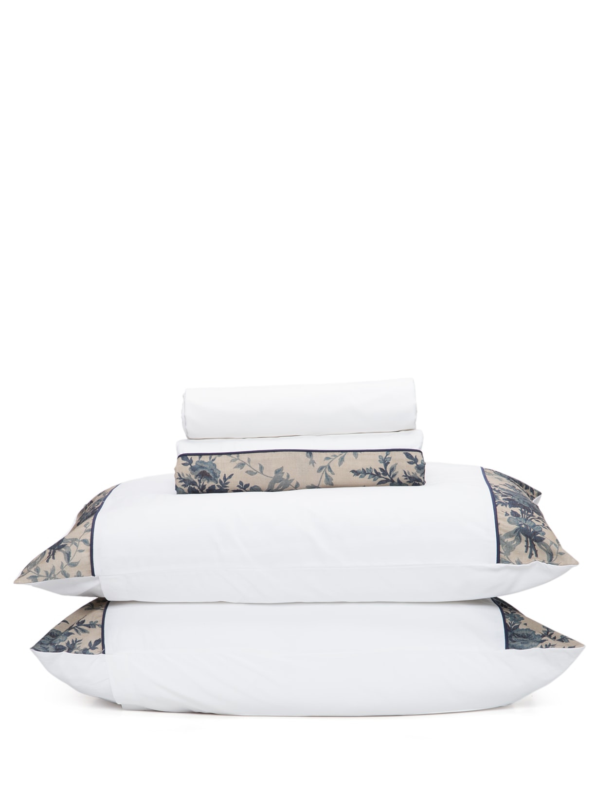 Jogo De Cama Full Casal Em Algodão Egípcio 4 Peças - Azul