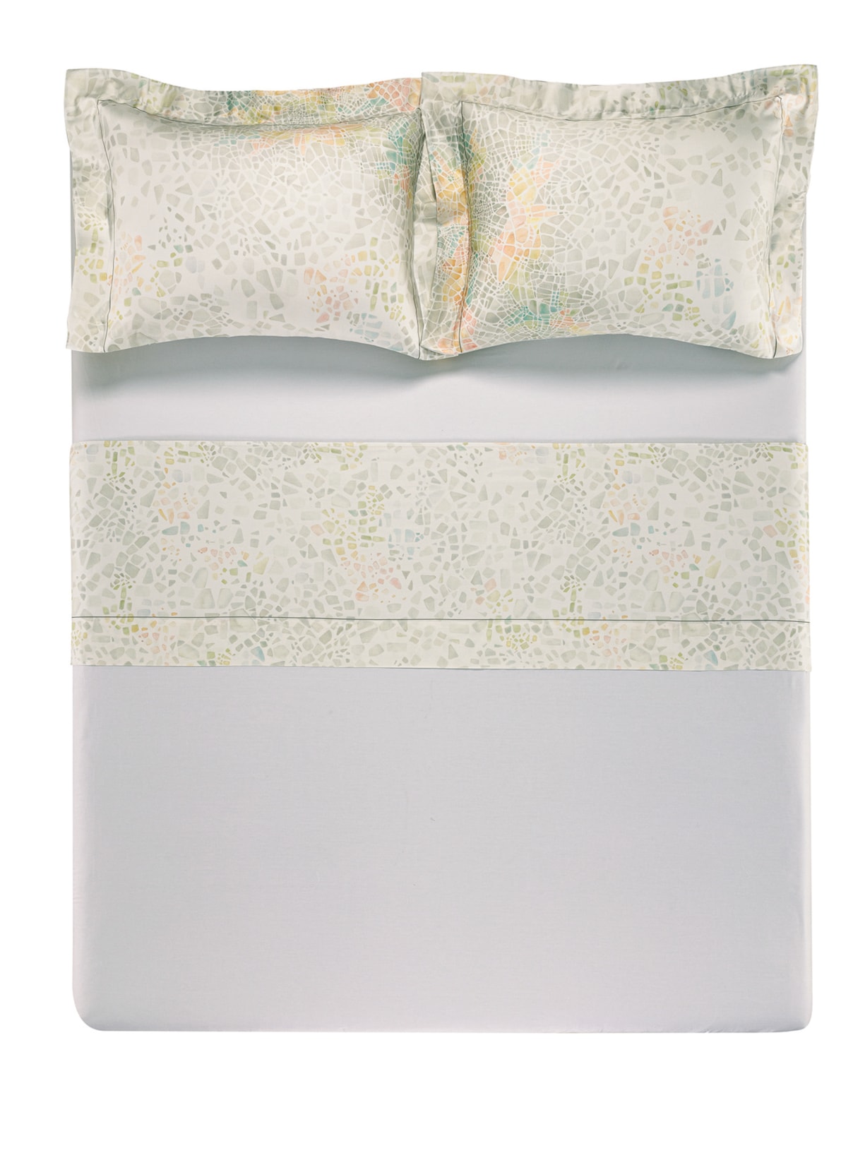 Jogo de Cama King 300 Fios Cetim Albrizzi Branco Trussardi