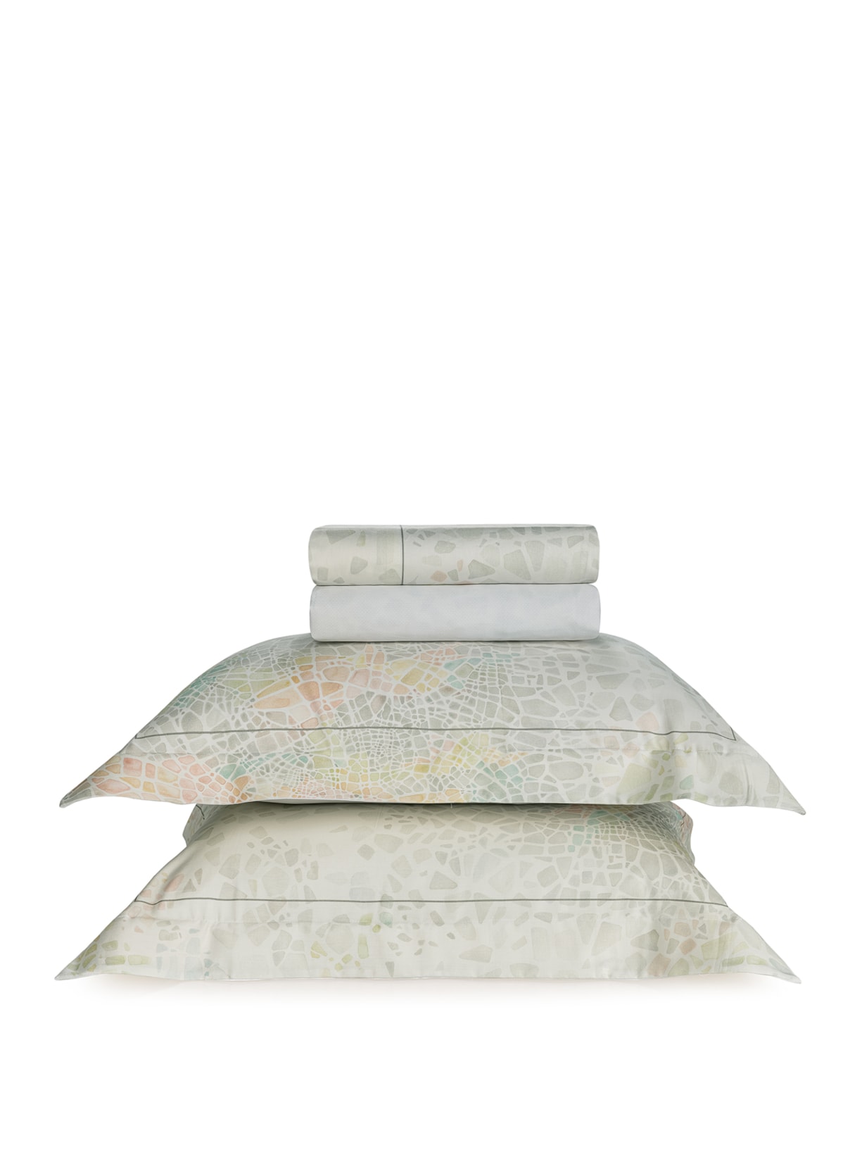 Jogo de Cama King 300 Fios Cetim Albrizzi Branco Trussardi