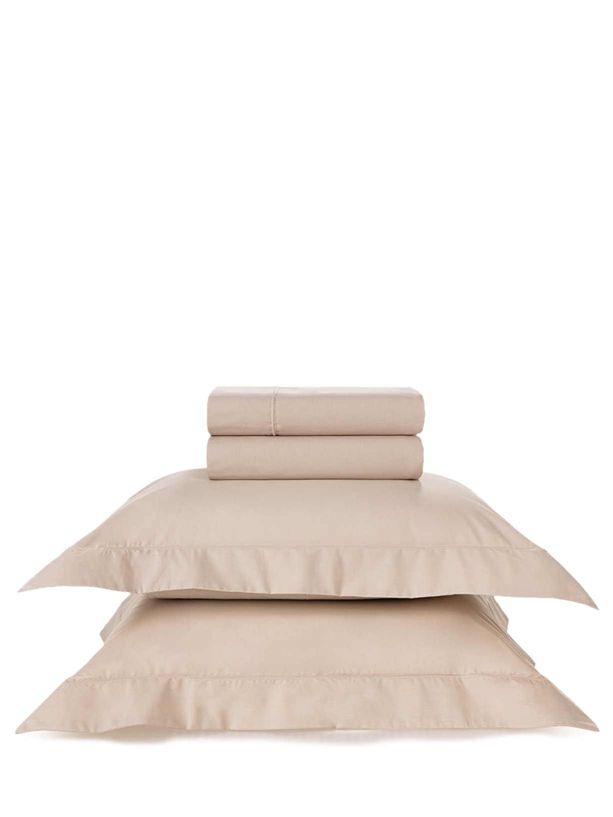 Jogo De Cama Piero Casal Em Algodão 4 Peças - Bege