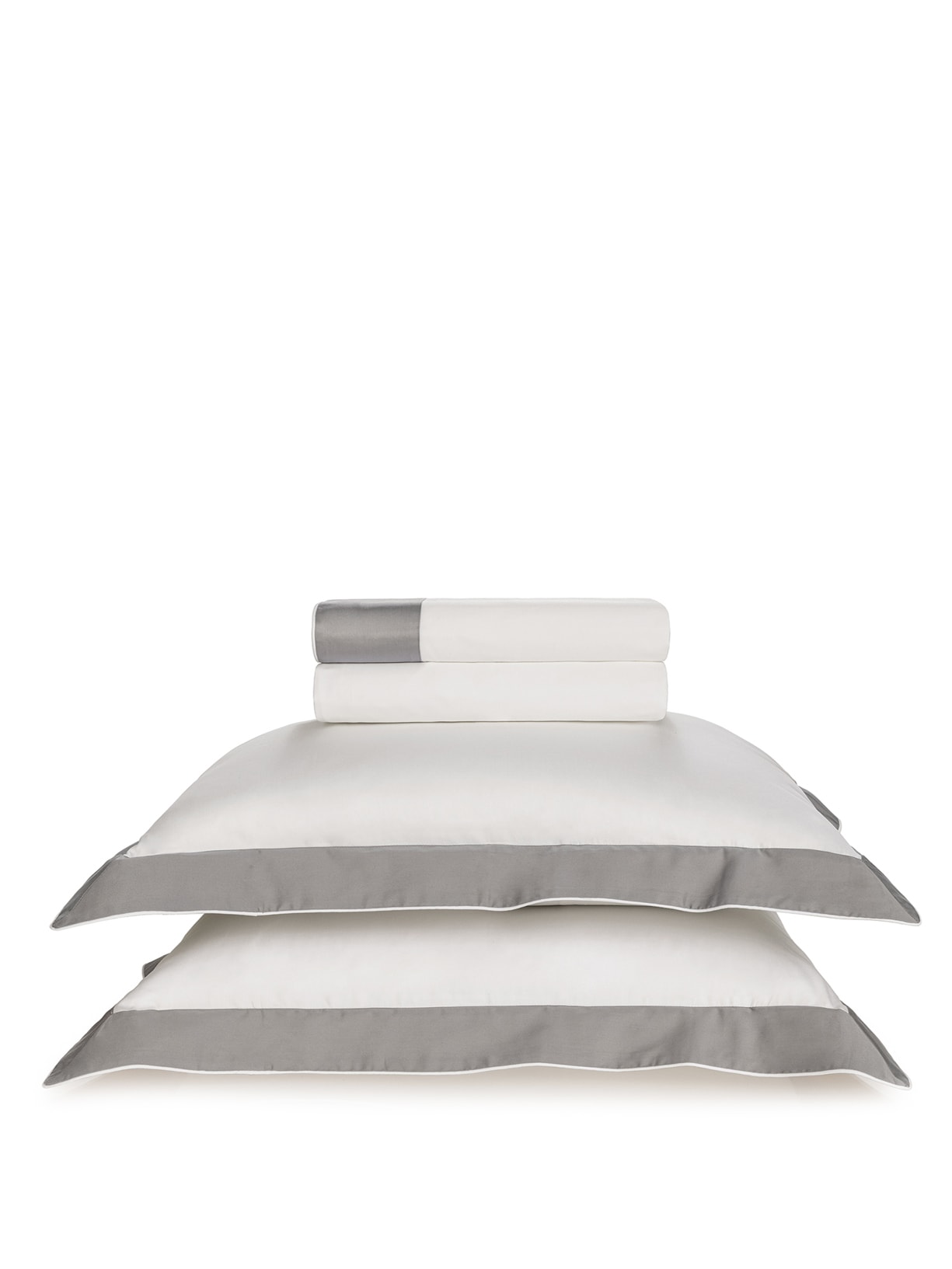 Jogo de Cama Queen 200 Fios Cetim Savona Cinza Trussardi