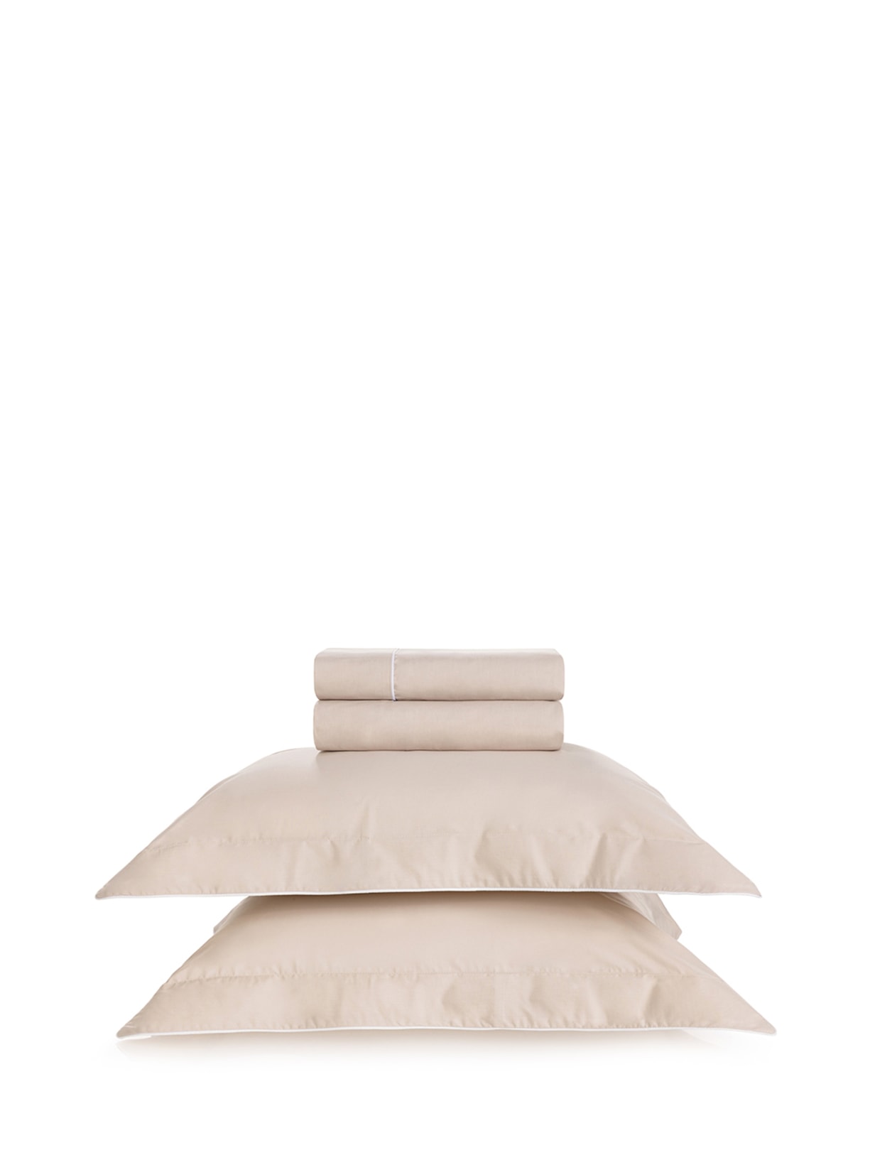 Jogo De Cama Queen 200 Fios Filetti Bege Trussardi