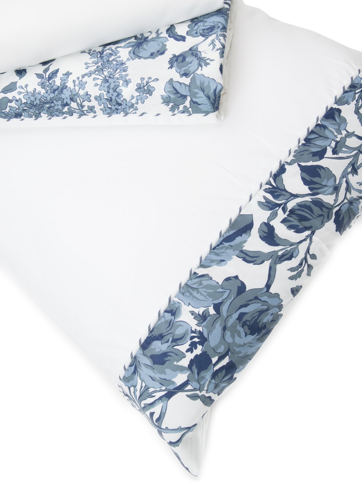 Jogo De Cama Queen Ink Blue 4 Peças Azul Blue Gardenia