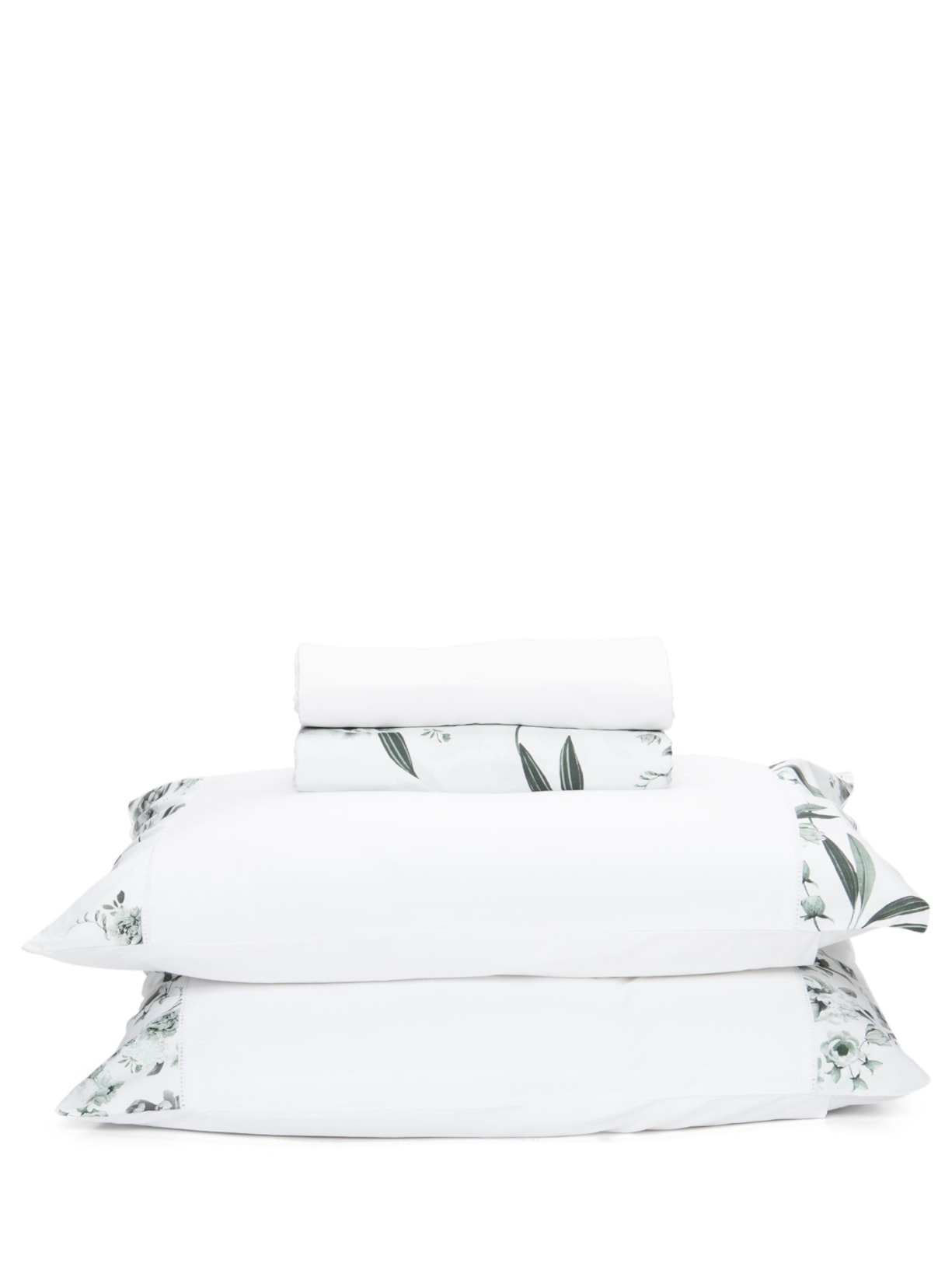 Jogo De Cama Queen Jardim Bothanique 4 Peças Verde Blue Gardenia