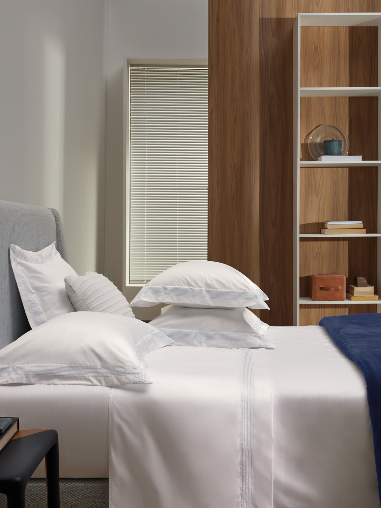 Jogo De Cama Solteiro 200 Fios 100% Algodão Bertoni Branco Trussardi