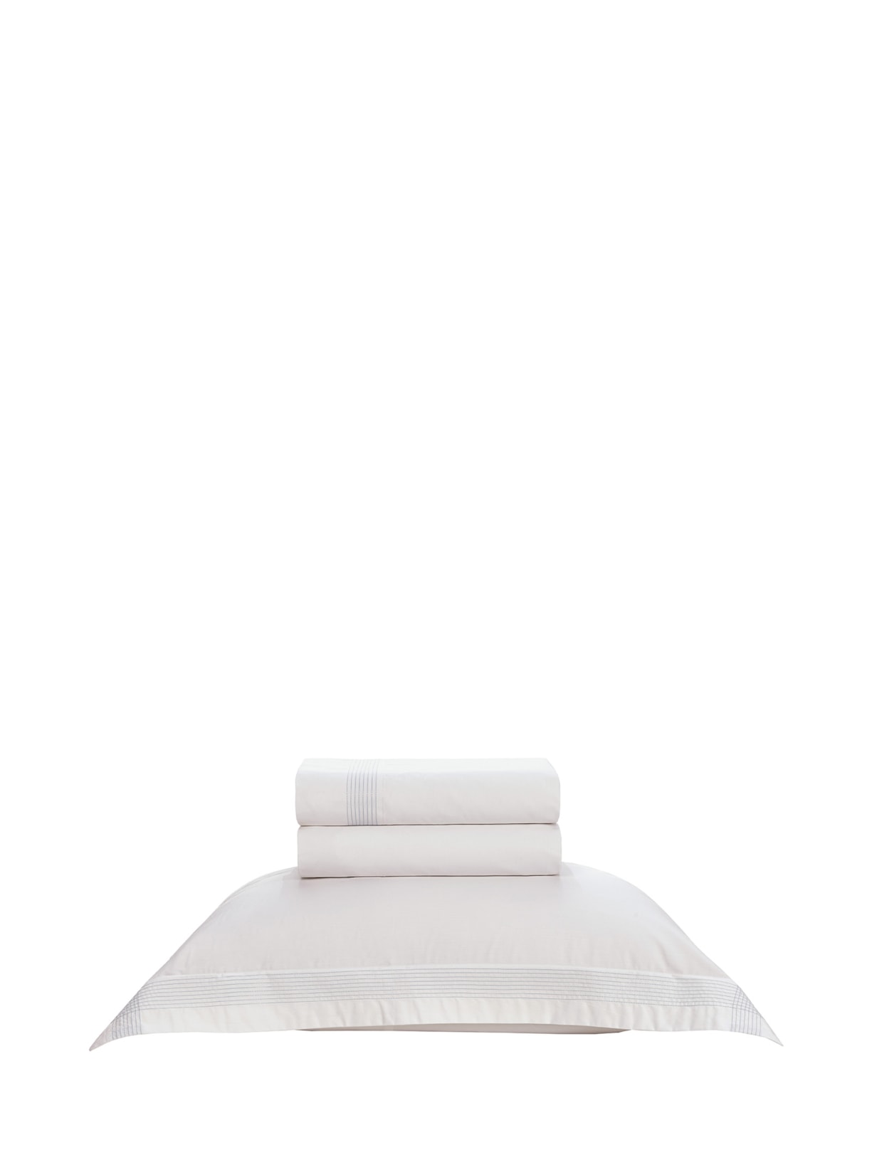 Jogo De Cama Solteiro 200 Fios 100% Algodão Bertoni Branco Trussardi