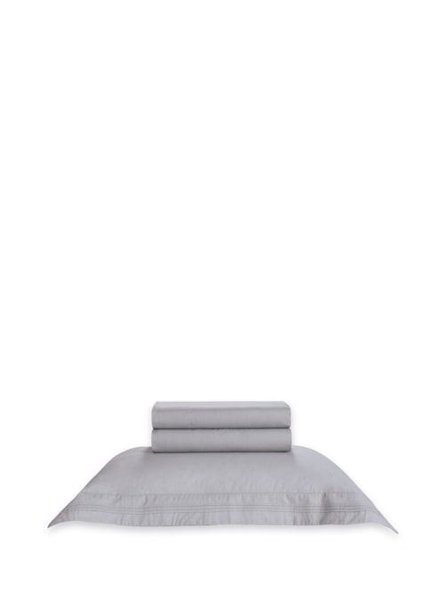 Jogo De Cama Solteiro 200 Fios San Felice - Cinza