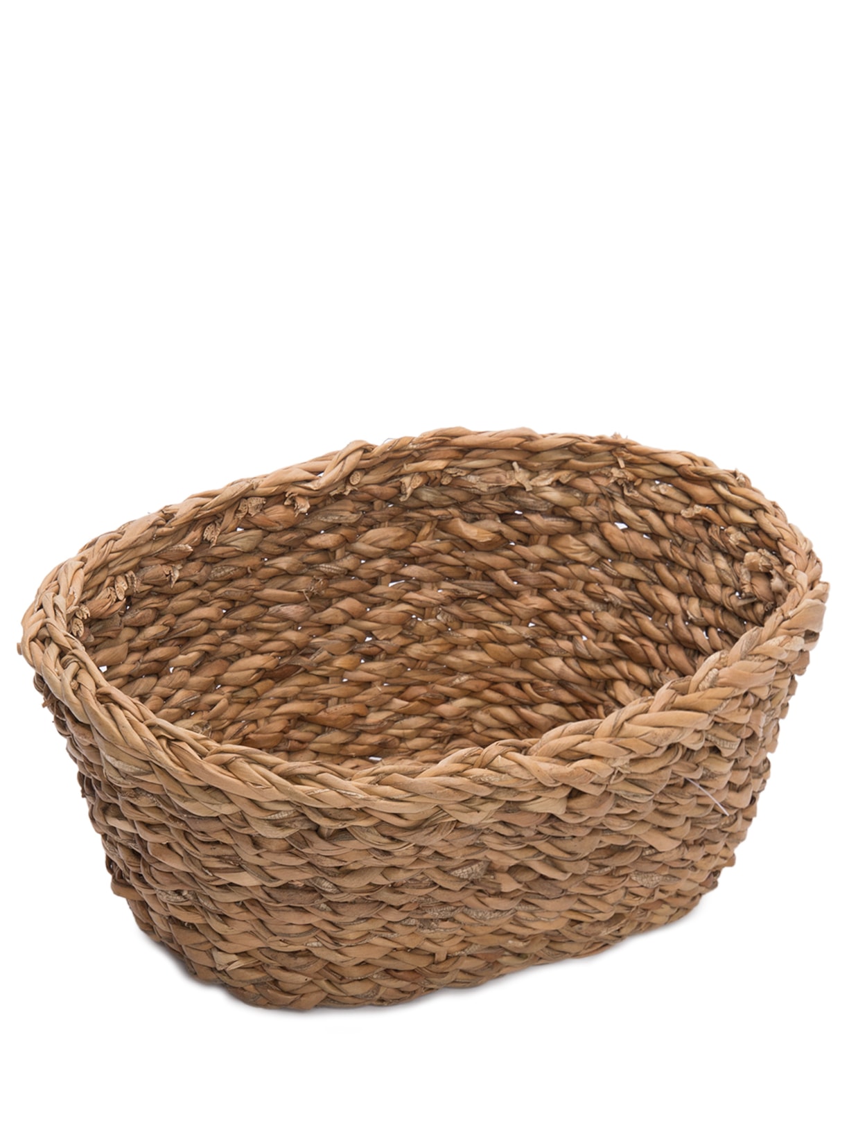 Jogo De Cestas Em Fibra Natural 3 Peças - Marrom