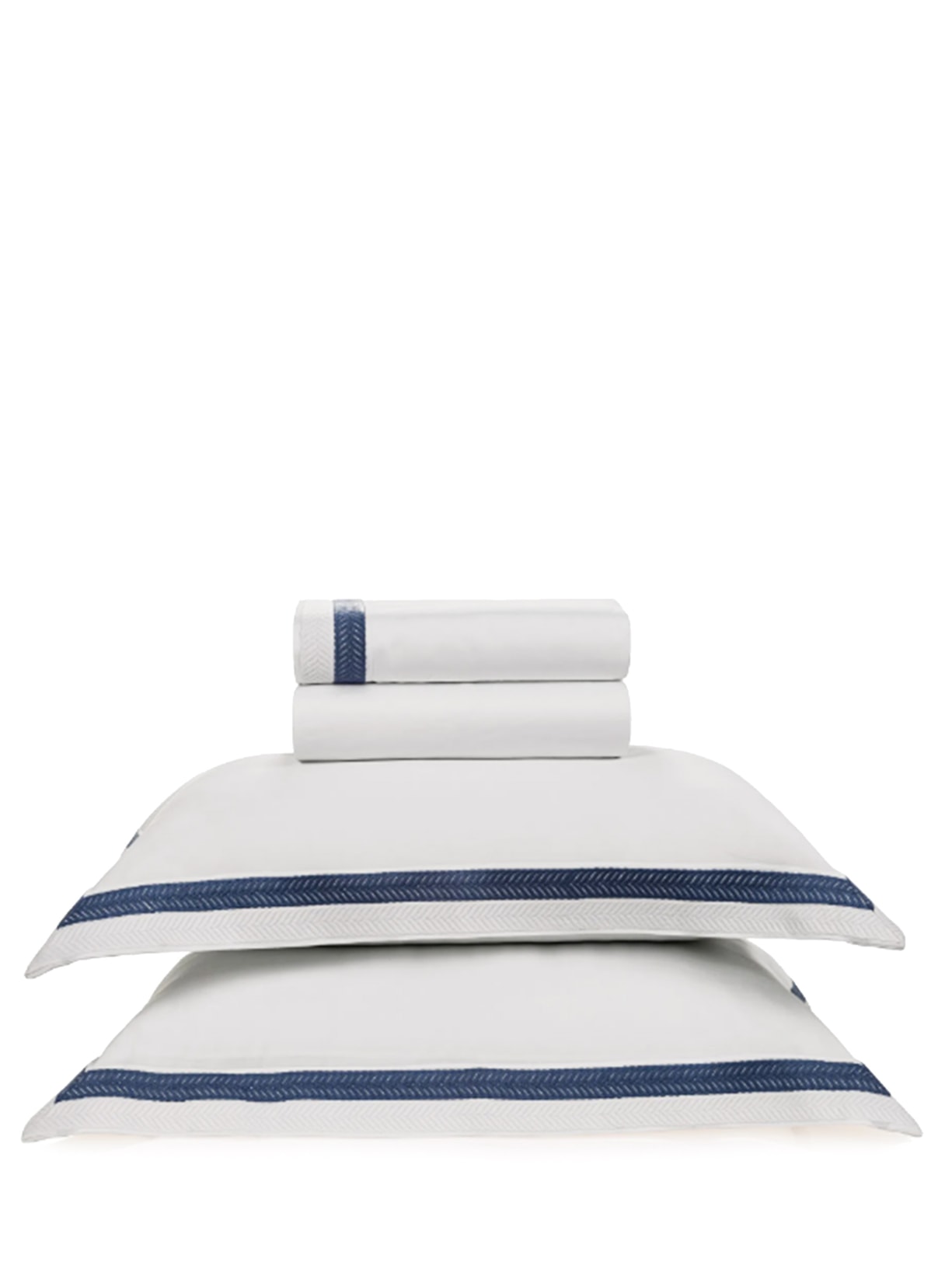 Jogo De Lençol Brunella King Em Cetim 300 Fios 4 Peças - Azul