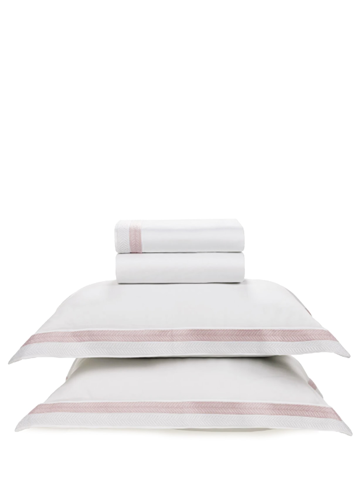 Jogo De Lençol Brunella King Em Cetim 300 Fios 4 Peças - Rosa