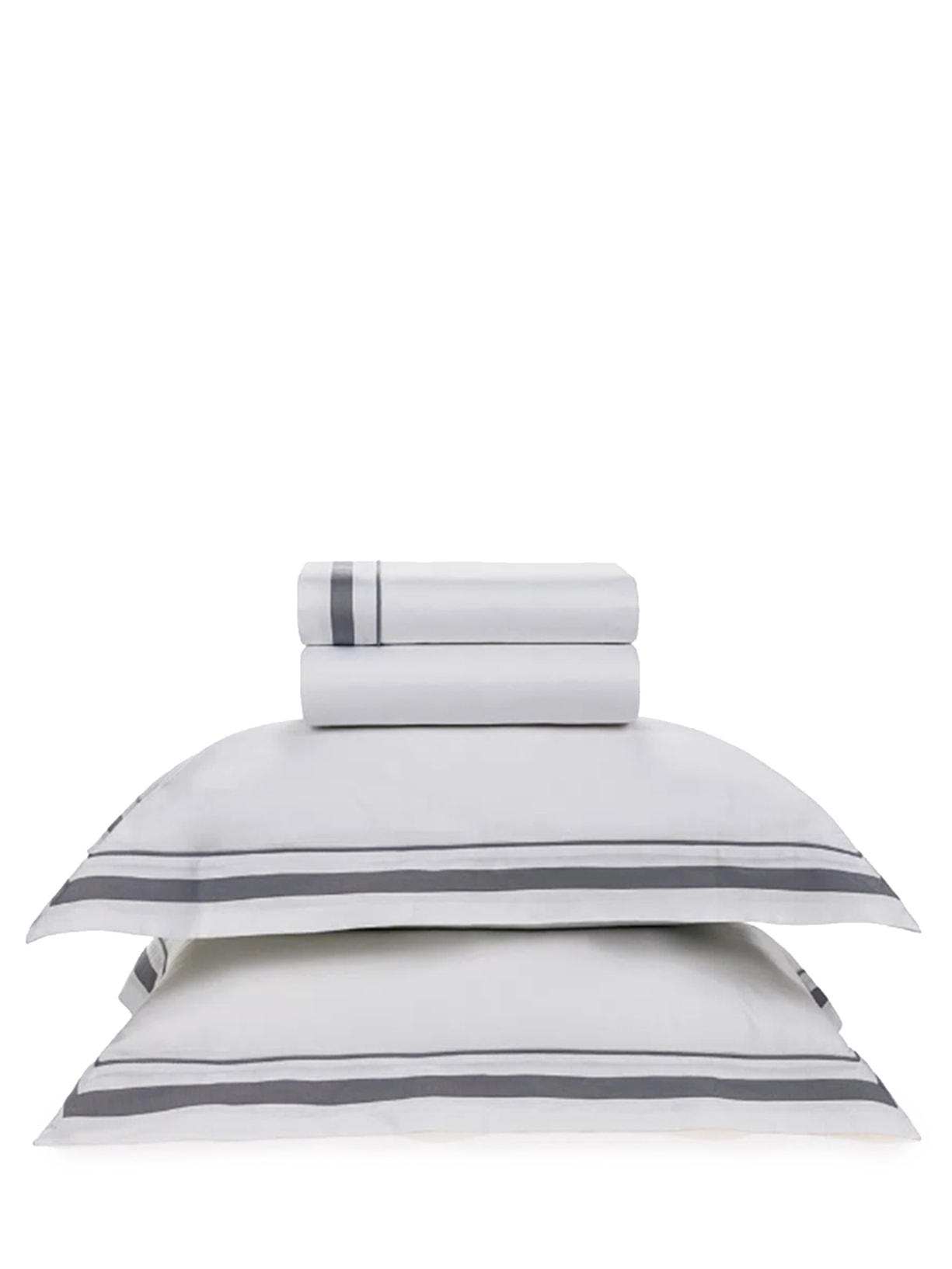 Jogo De Lençol Meridiana Queen Em Cetim 300 Fios 4 Peças - Cinza