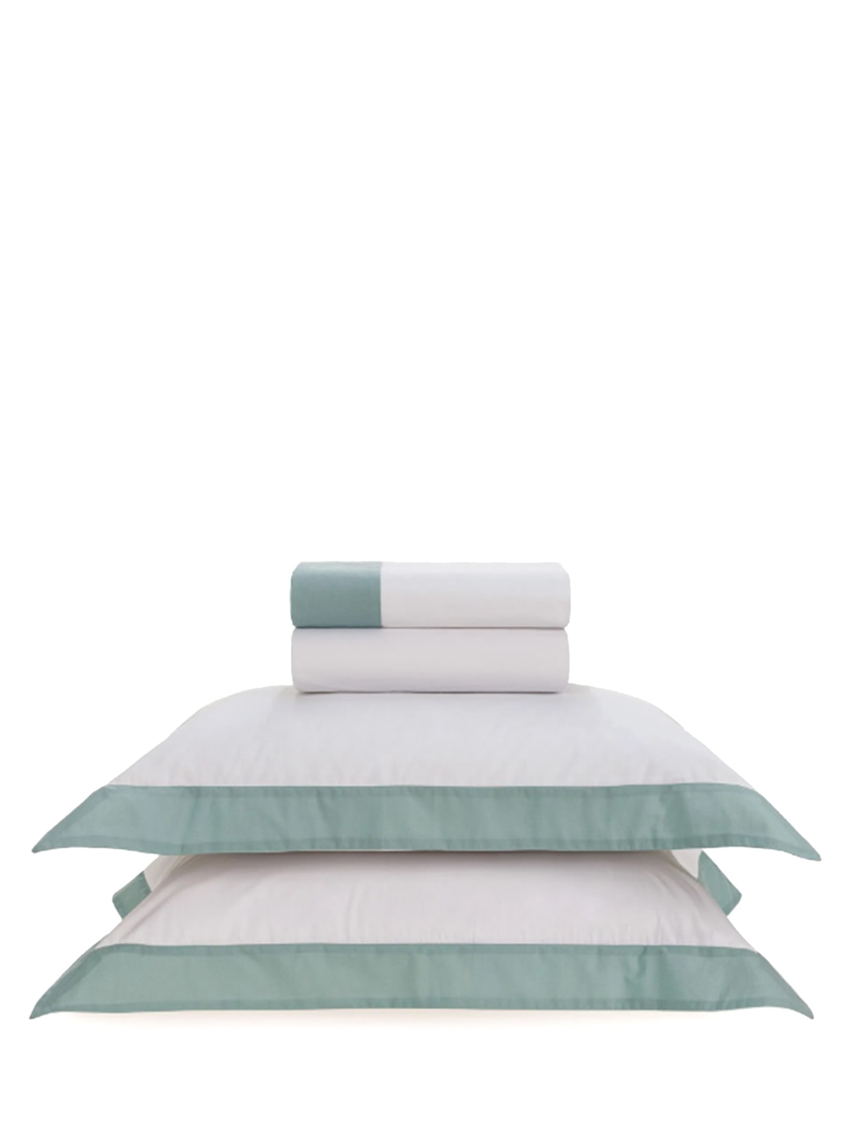 Jogo De Lençol Olga Casal Em Percal 200 Fios 4 Peças Verde Trussardi