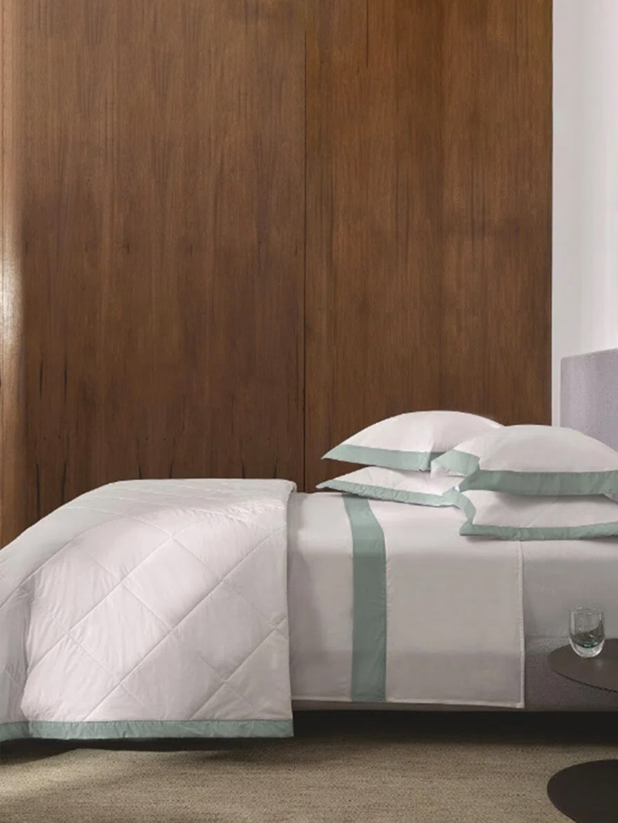 Jogo De Lençol Olga King Em Percal 200 Fios 4 Peças Verde Trussardi