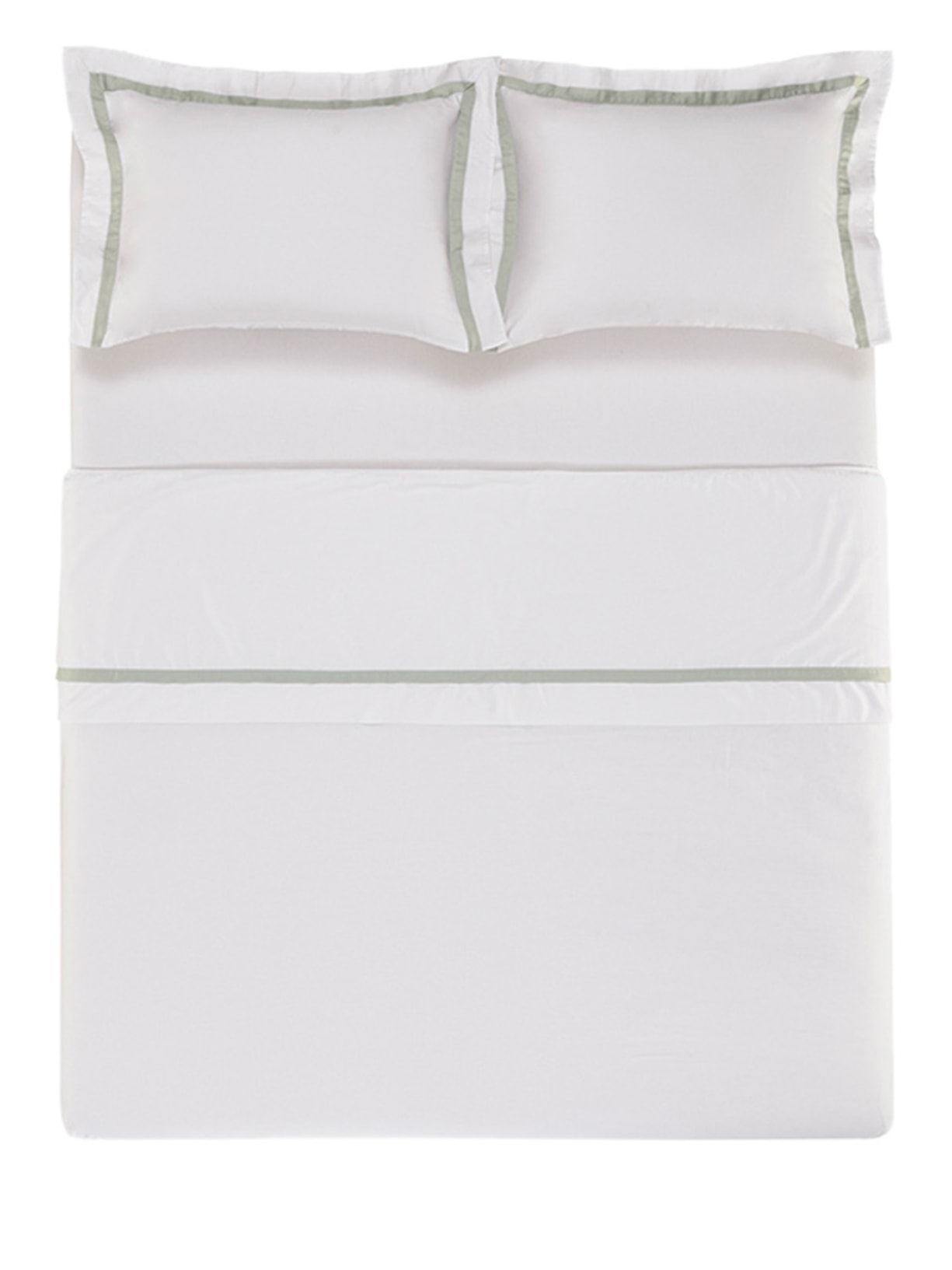 Jogo De Lençol Vercelli King 300 Fios Em Cetim 4 Peças Verde Trussardi