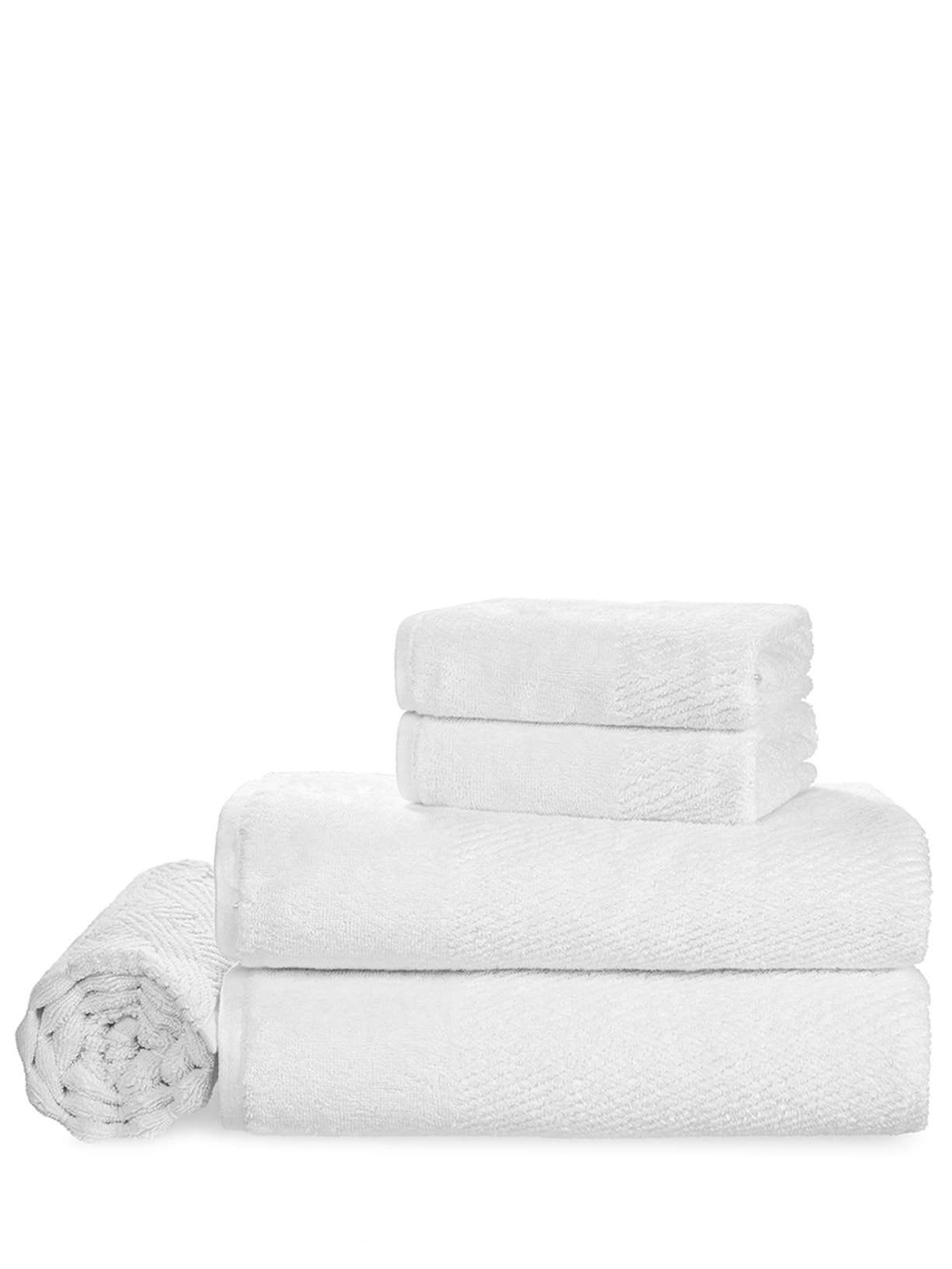 Jogo De Toalhas Casteli 5 Peças - Branco