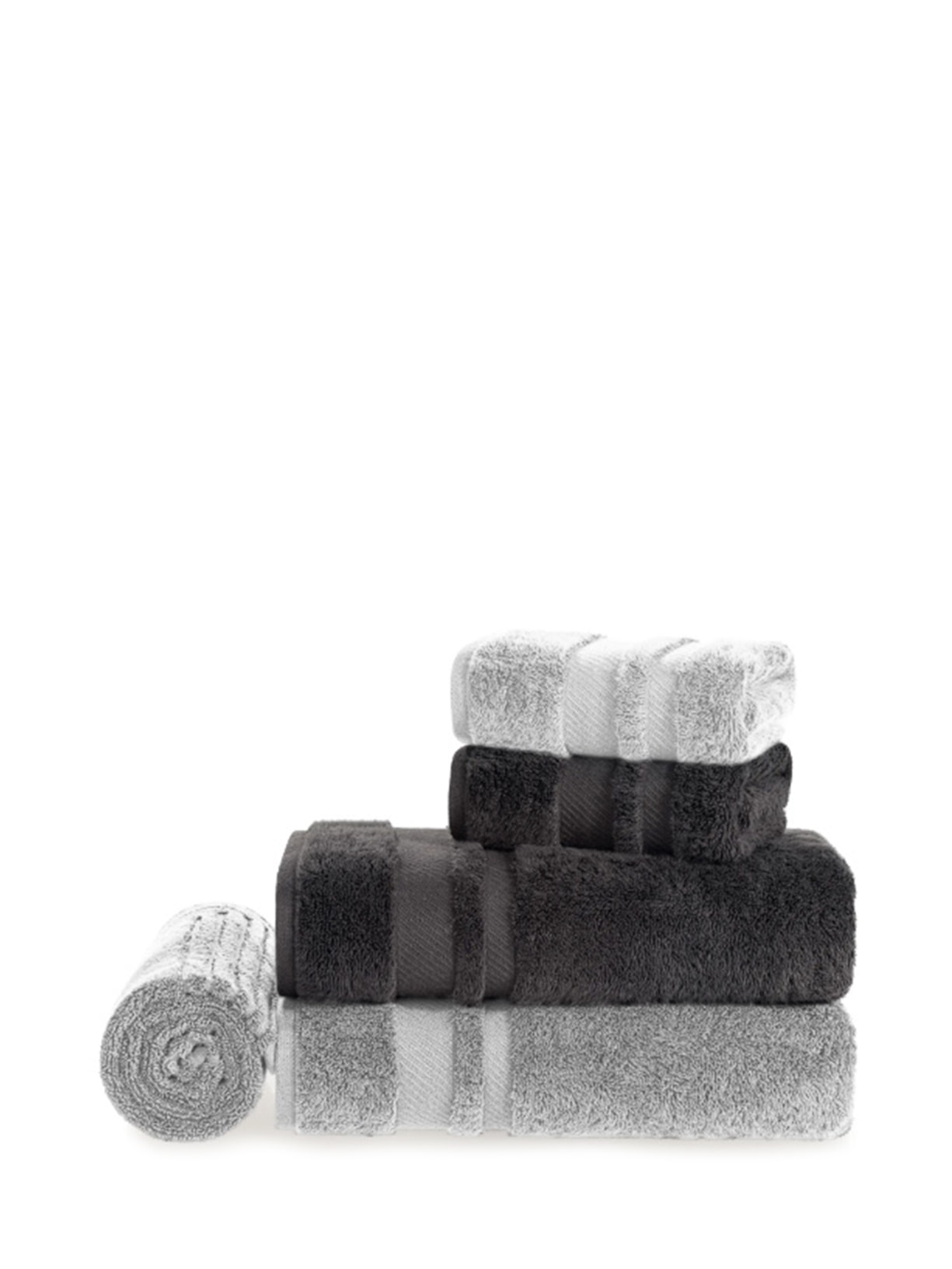 Jogo De Toalhas Lorenzi 5 Peças - Cinza