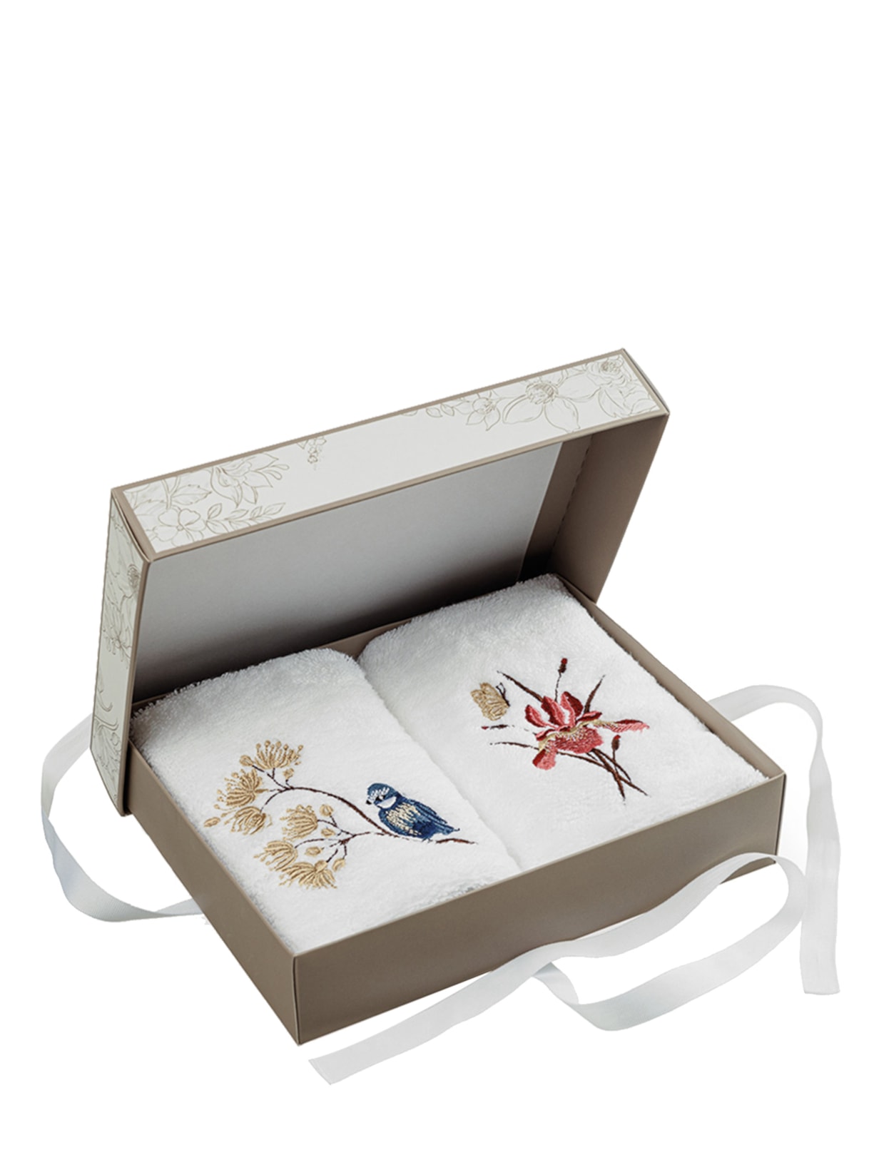 Jogo Lavabo Floreale 2 Peças Branco Trussardi