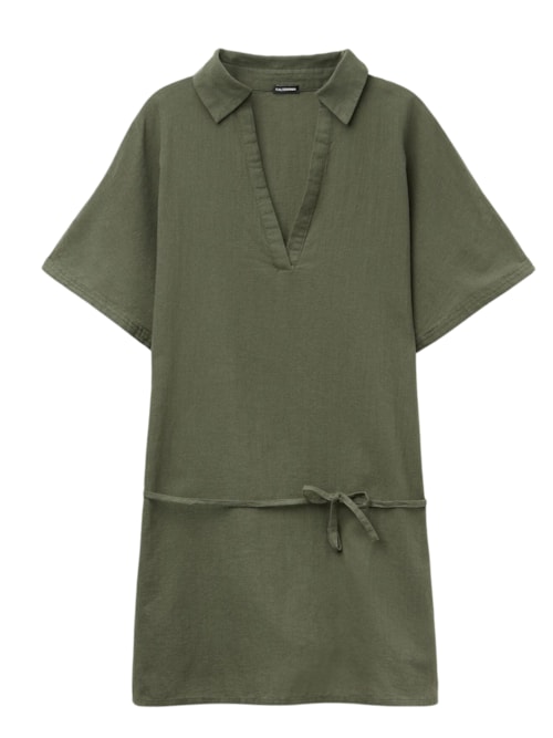 Kaftan Curto Com Cordão Ajustável - Verde