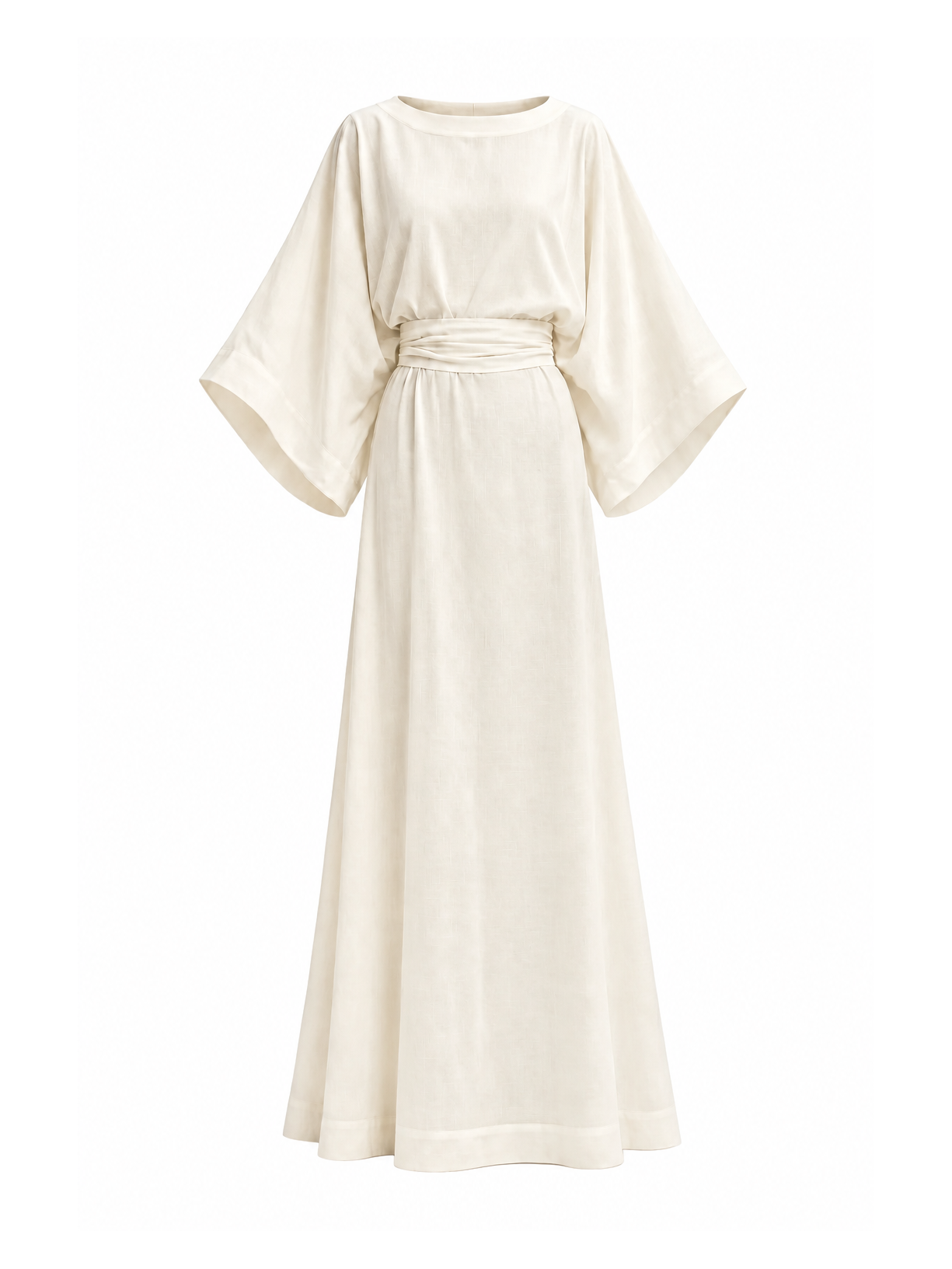 Kaftan Em Viscolinho Linen Branco Suntime