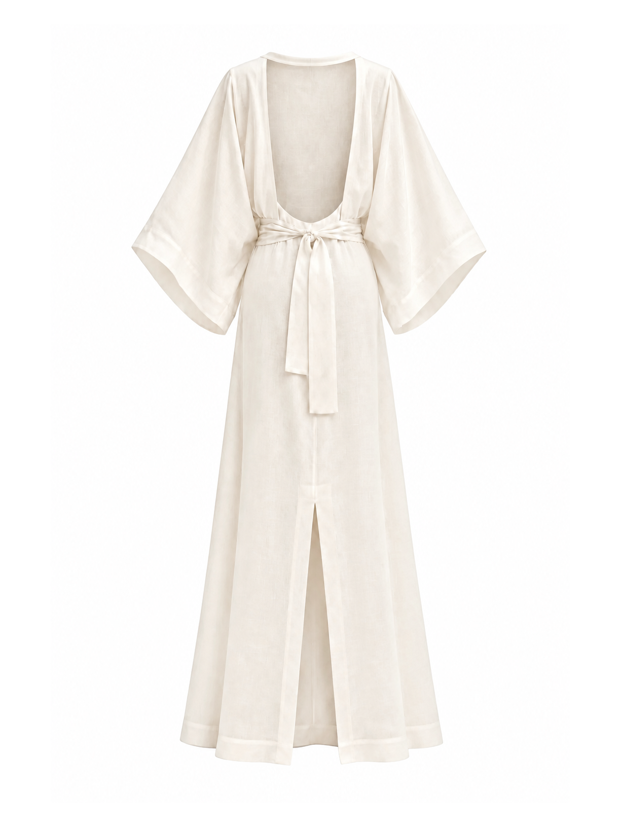 Kaftan Em Viscolinho Linen Branco Suntime
