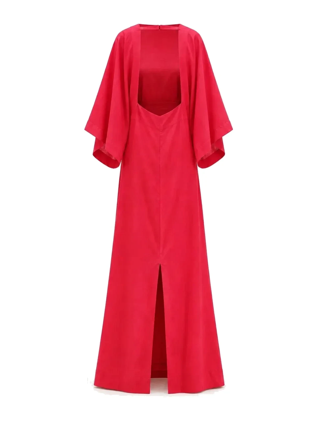 Kaftan Em Viscolinho Linen  Vermelho Suntime
