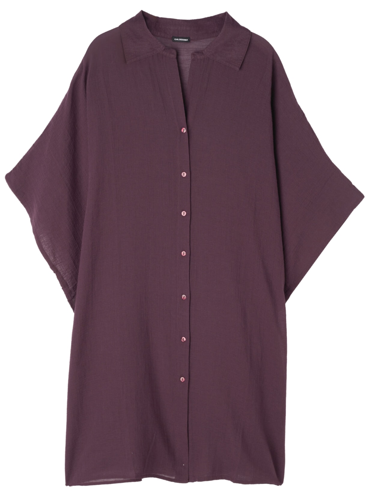 Kaftan Estilo Camisa - Roxo