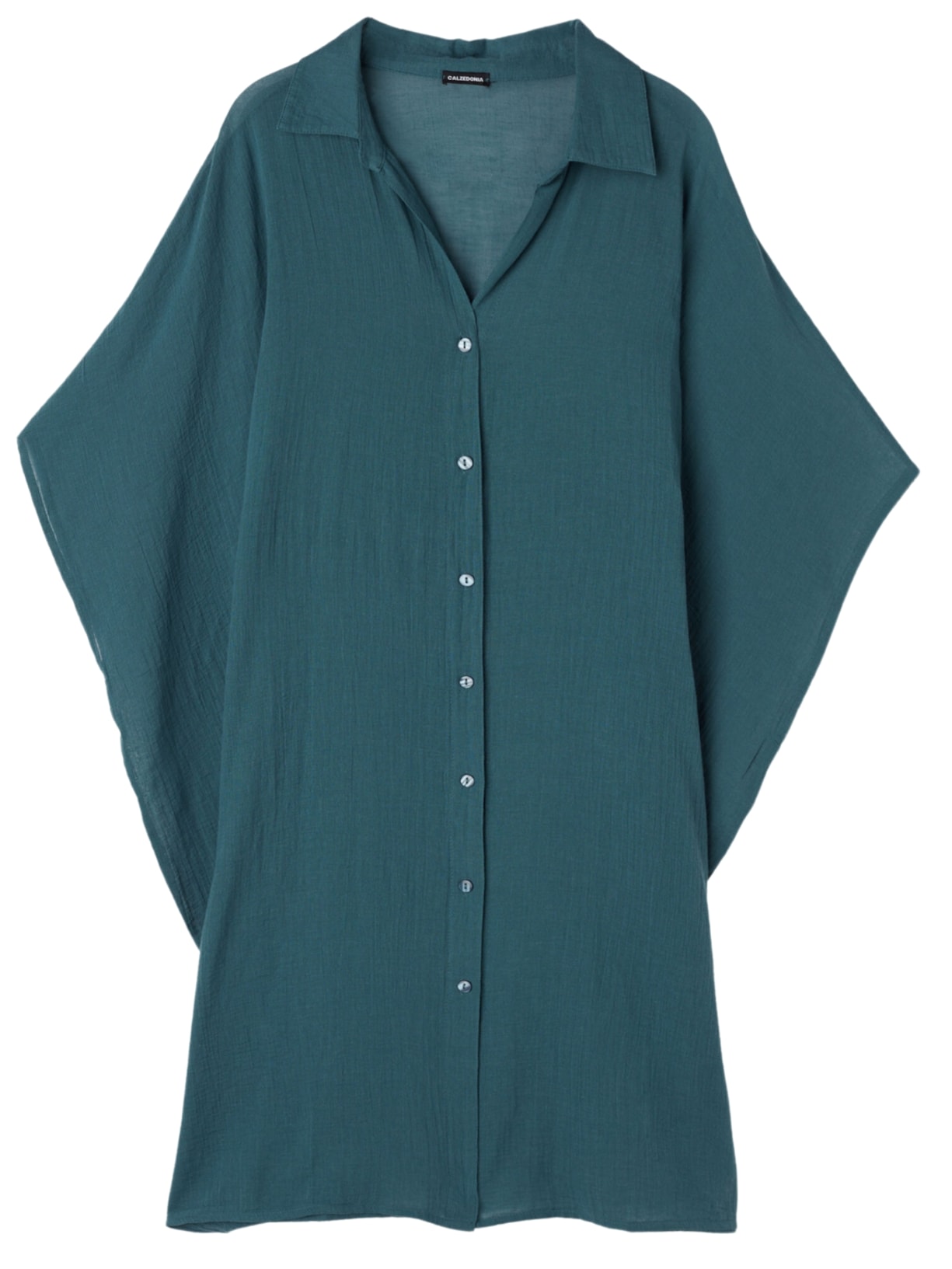 Kaftan Estilo Camisa - Verde