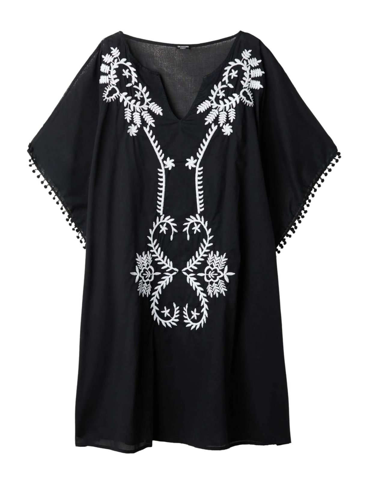 Kaftan Estilo Quimono - Preto