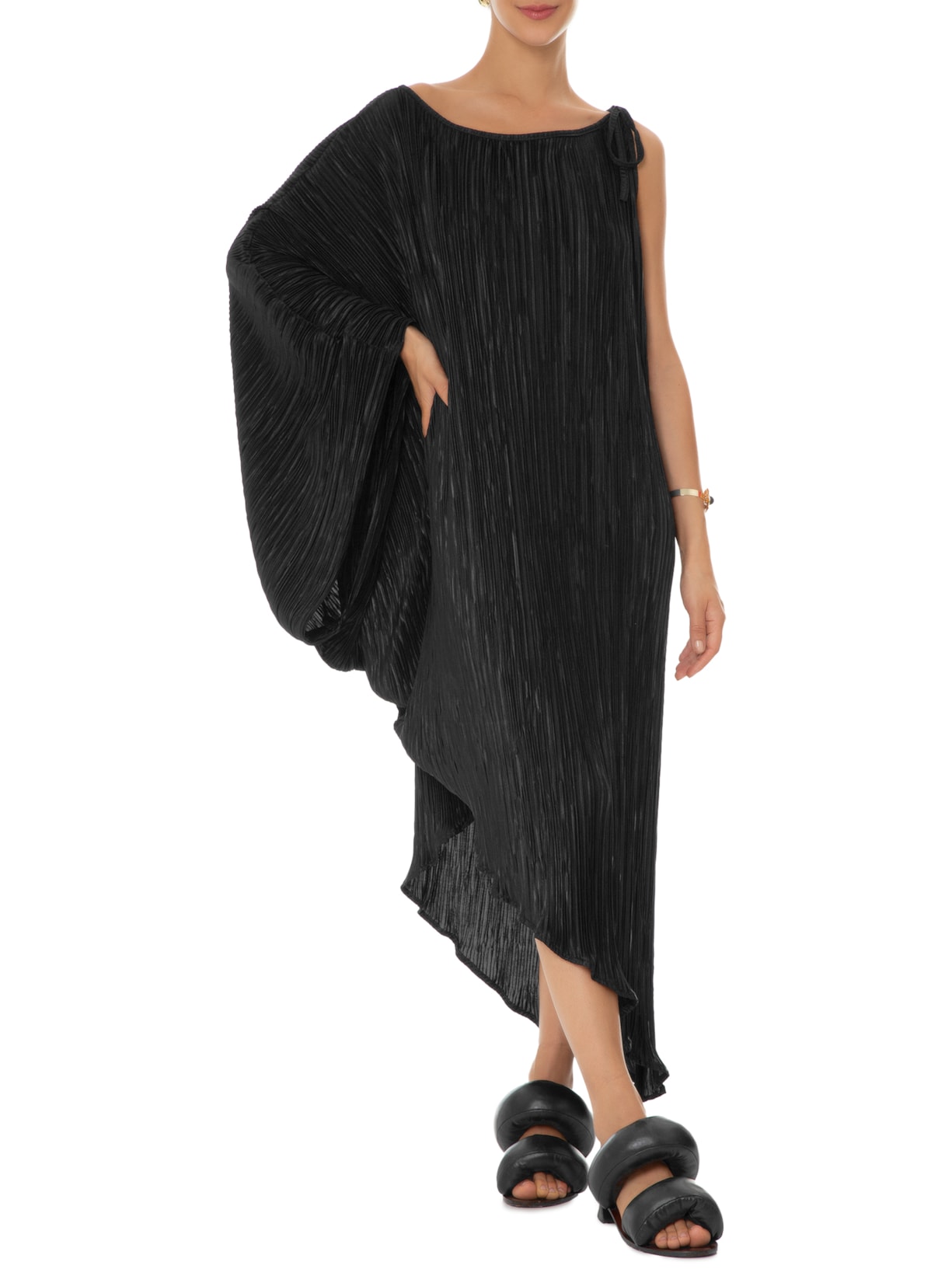 Kaftan Feminino Copo De Leite Preto Shop2gether + Marina Bitu