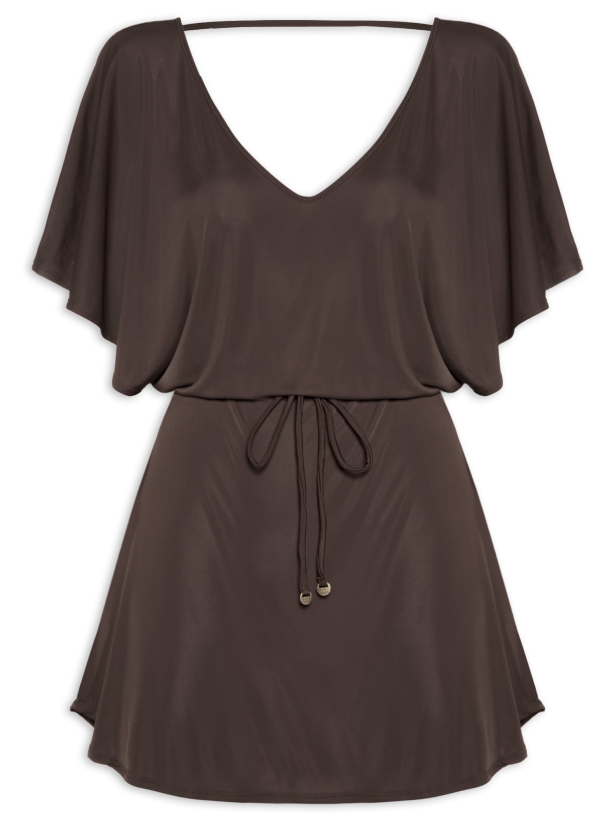 Kaftan Feminino Liso - Marrom