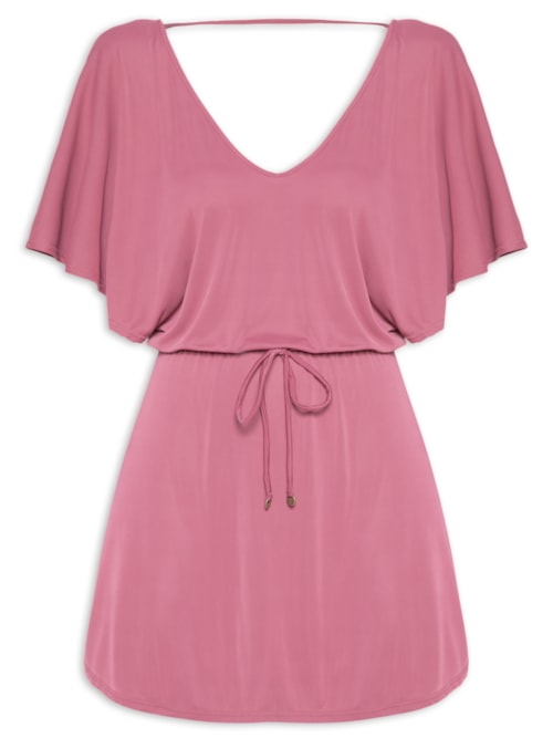 Kaftan Feminino Liso - Rosa