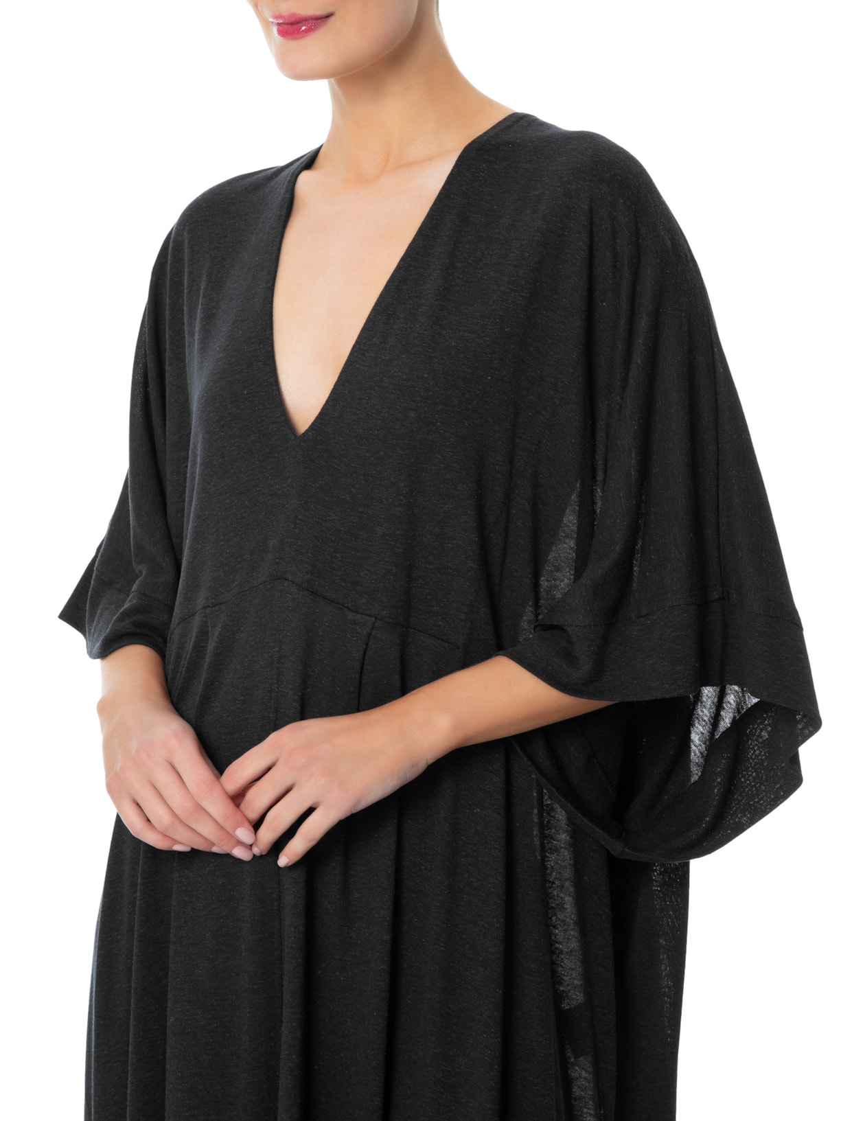 Kaftan Viscolinho Forest Preto Osklen