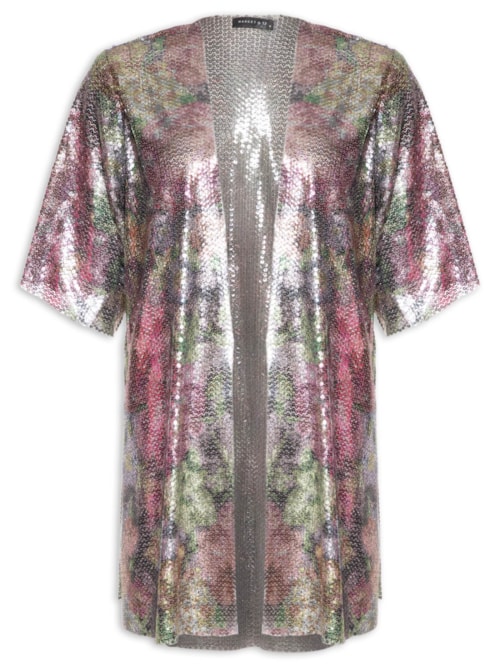 Kimono Carnaval Paetê - Rosa