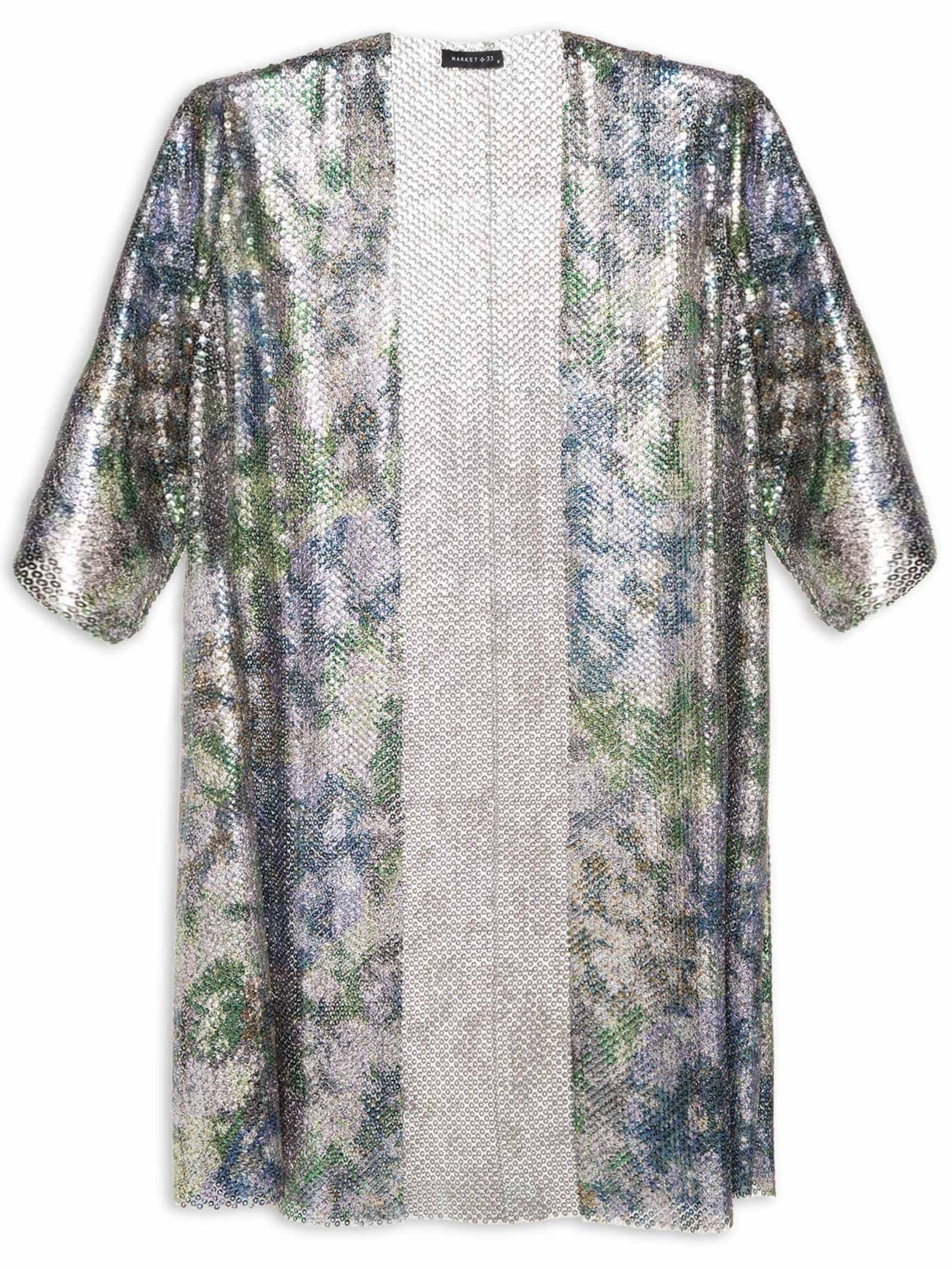 Kimono Carnaval Paetê Verde Market 33