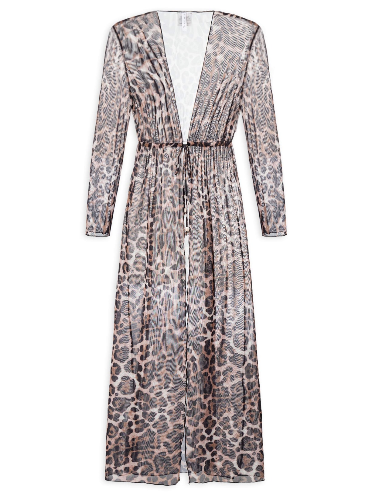 Kimono Feminino Animal Print Beachwear - Animal Print