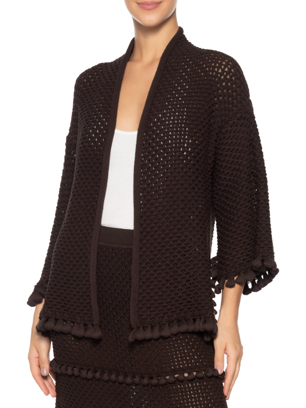Kimono Feminino Blimblom Marrom Anselmi