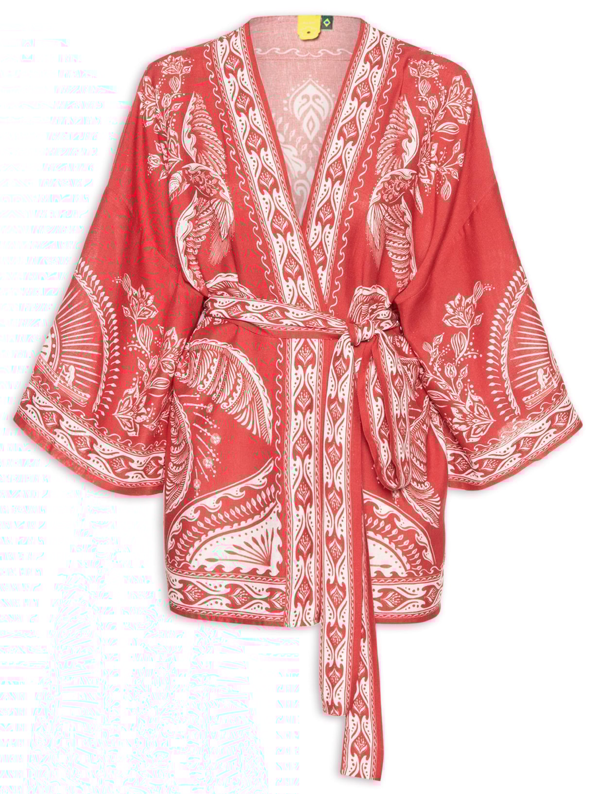Kimono Feminino Coqueiro Majestoso - Vermelho