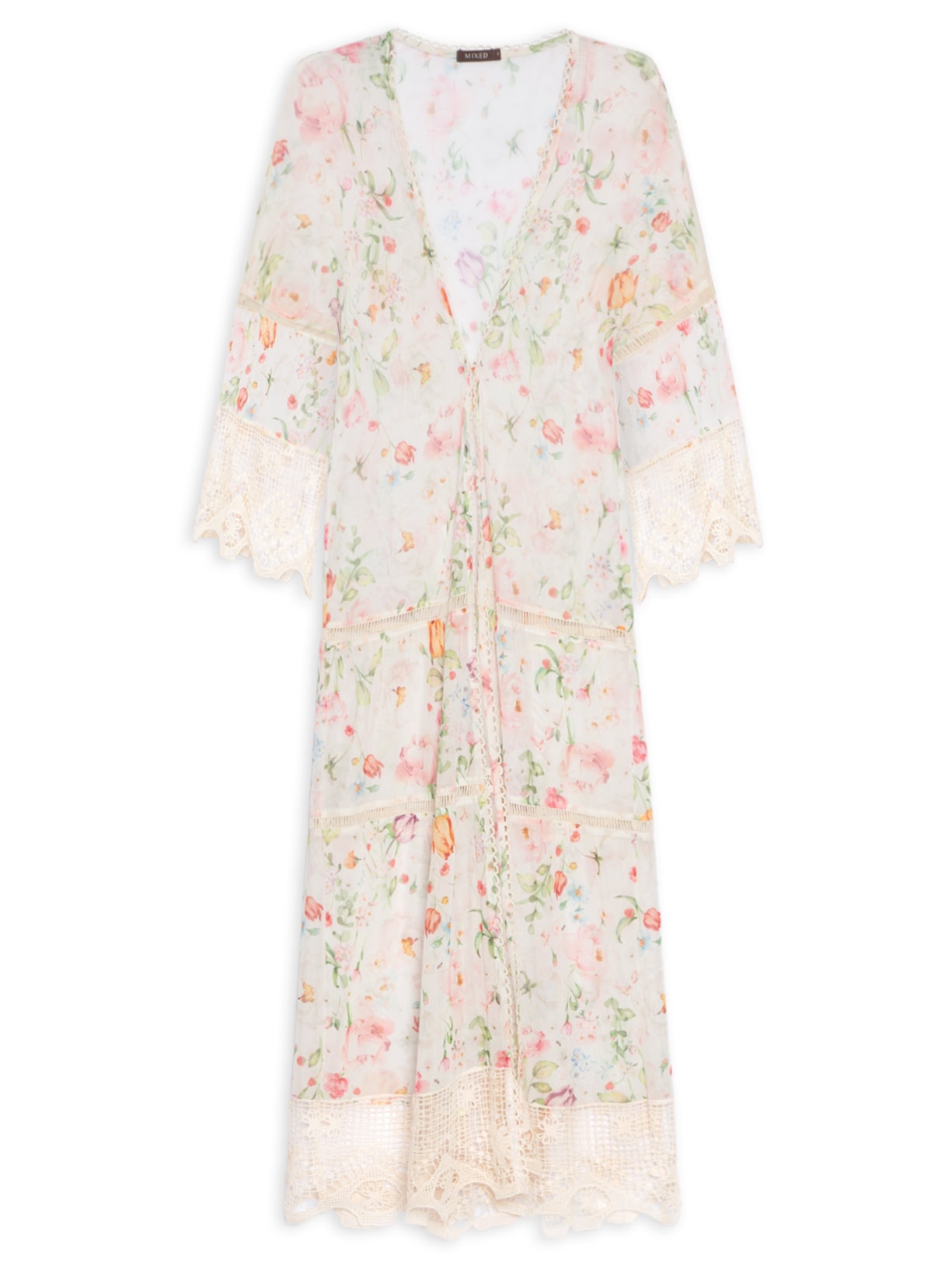 Kimono Feminino Cover Up Tule Bonheur - Off White