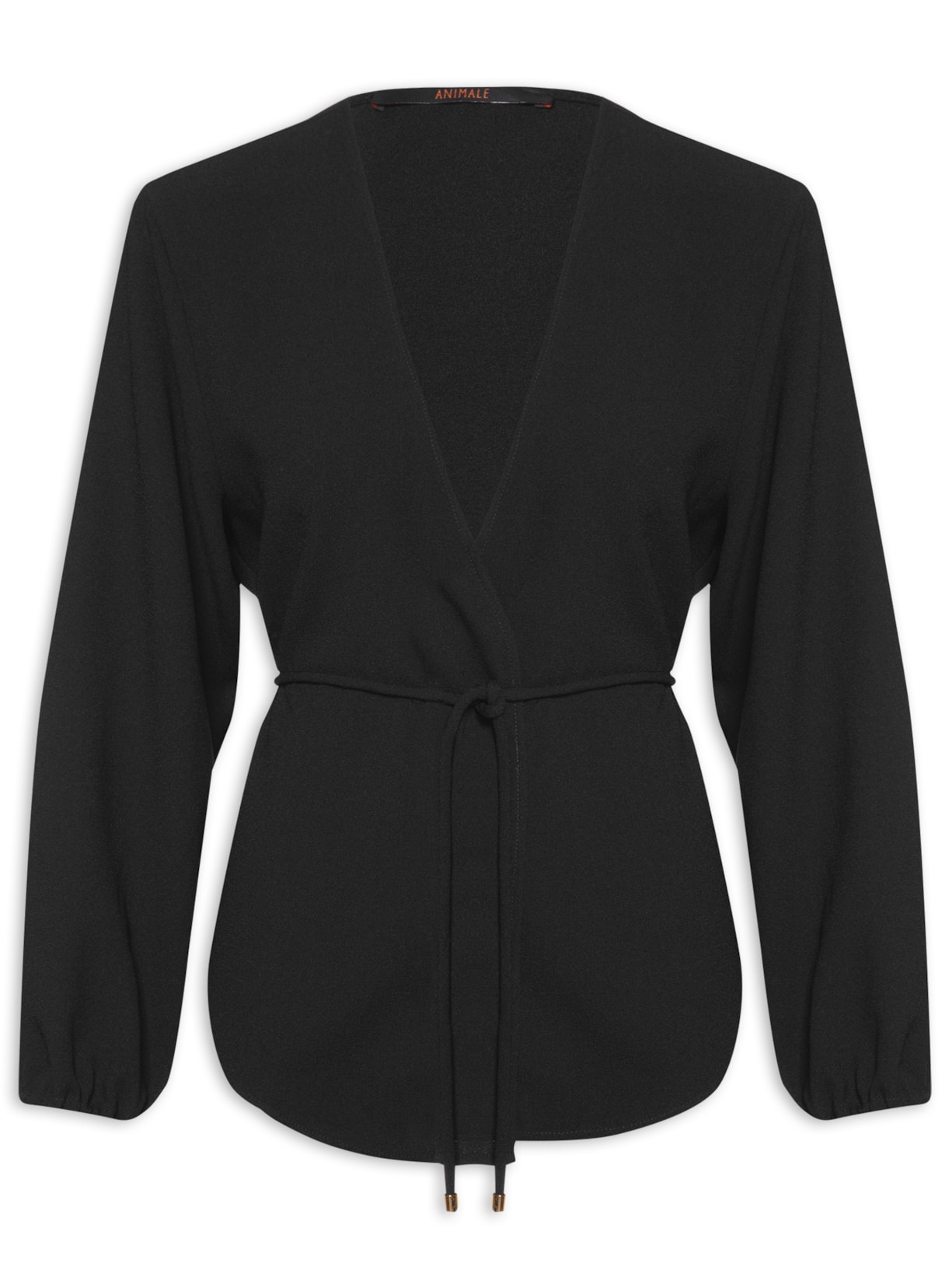 Kimono Feminino Crepe - Preto