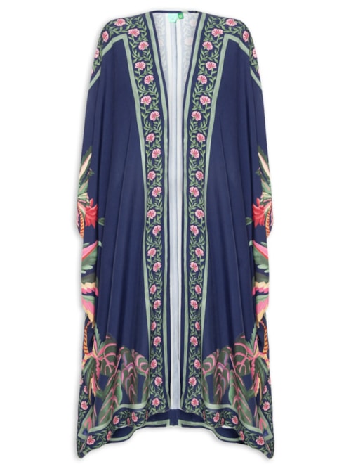 Kimono Feminino Encanto da Natureza - Azul