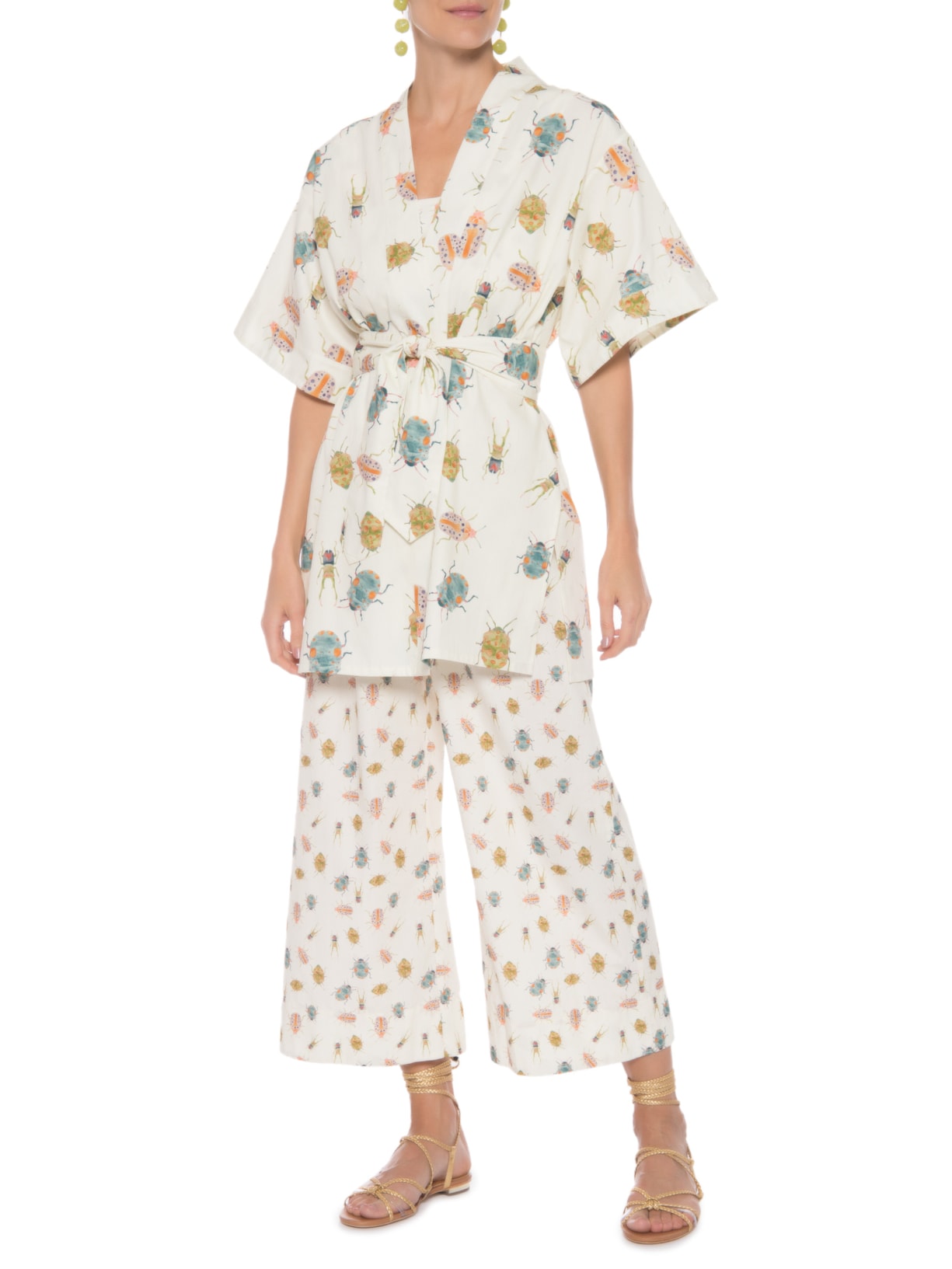 Kimono Feminino Escaravelho Off White Anpo