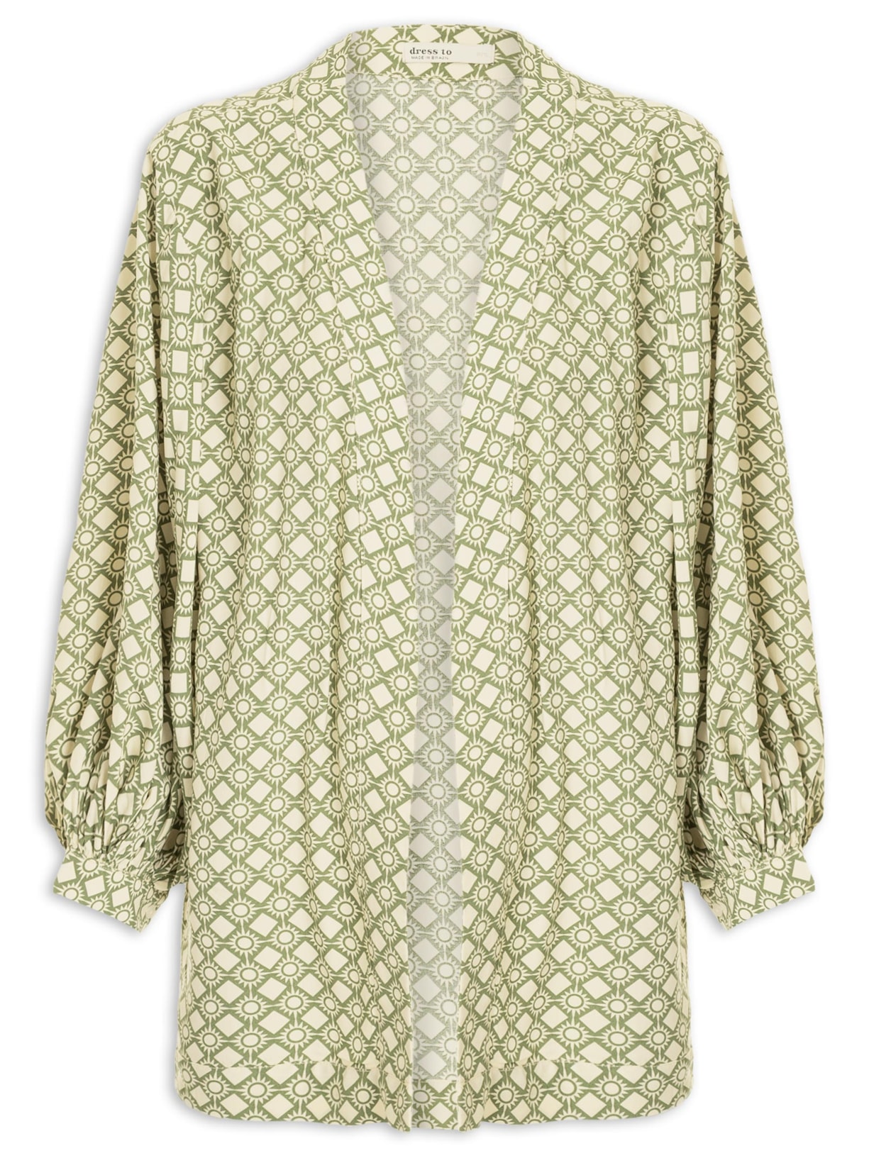Kimono Feminino Estampa Amanhecer - Verde