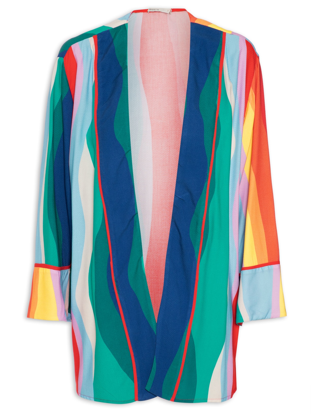 Kimono Feminino Estampa Poente - Azul