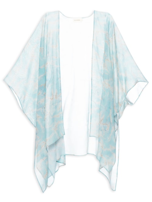 Kimono Feminino Estampado - Azul