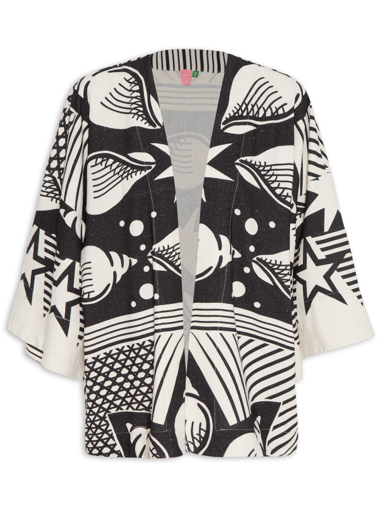 Kimono Feminino Estrela Buzios - Preto