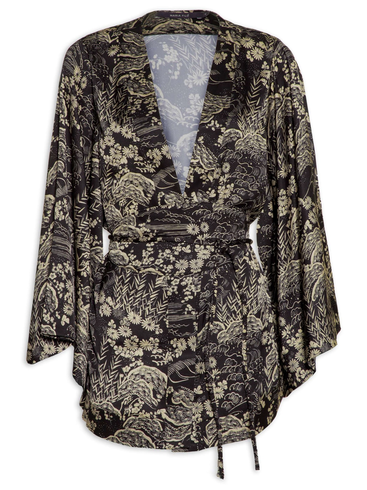 Kimono Feminino Faixa Obi Nascente - Preto