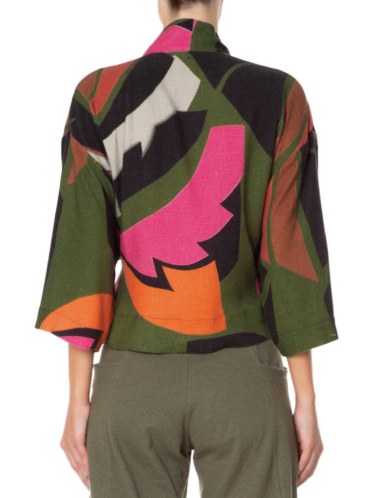 Kimono Feminino Folhagem Verde Osklen