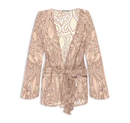 Kimono Feminino Guipir -  Bege