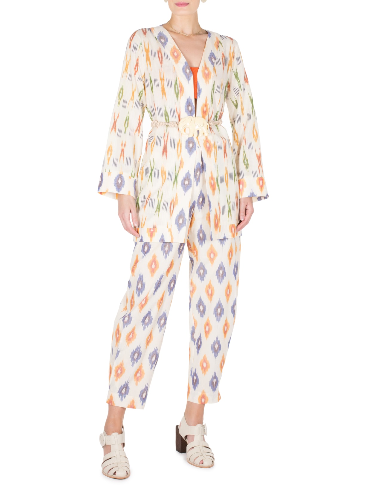 Kimono Feminino Hariana Off White Carol Bassi